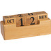 Schreibtischkalender aus Bambus, beige Schreibtischkalender aus Bambus, beige