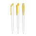 senator® Druckkugelschreiber Dart Polished Basic, blaue Mine, weiß,gelb 7408
