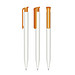 senator® Druckkugelschreiber Super Hit Polished Basic, blaue Mine, weiß,orange 151