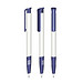 senator® Druckkugelschreiber Super Hit Polished Basic SG, blaue Mine, weiß,blau 2757