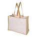 Einkaufstasche Future aus Jute und Canvas, beige