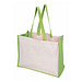 Einkaufstasche Future aus Jute und Canvas, grün