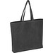Shopper aus recycelter Baumwolle und Polyester NINA, schwarz