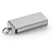 SIMON 8GB. Mini-Stick UDP 8 GB aus Aluminium, Satinsilber