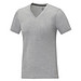 Somoto T-Shirt mit V-Ausschnitt für Damen, heather grau, XXL