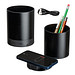 Stifteköcher mit Wireless Charging , schwarz