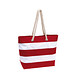 Strandtasche SYLT, rot, weiß