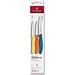 Swiss Classic Gemüsemesser-Set, 3-tlg., orange, gelb, blau