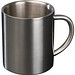 Tasse aus Metall, grau