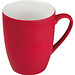 Tasse außen gummiert, 300 ml, rot