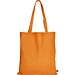 Fairtrade Baumwolltasche mit langen Henkeln, mandarin