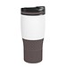 Thermobecher RETUMBLER-myBAYAMO GRANDE II, weiß/braun