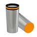Thermobecher RETUMBLER-myDRINQEO, silber/orange