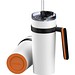 Thermobecher RETUMBLER-myORINOCO CERAMIC, weiß/orange