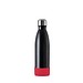 Thermotrinkflasche RETUMBLER-NIZZA, schwarz, Sleeve rot