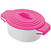 Topf aus Porzellan mit Silikondeckel Delhi,pink