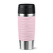 EMSA Travel Mug Classic Wave Isolierbecher, 360 ml, pastellrosa
