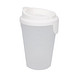 Trinkbecher Turin mit Deckel, 400 ml, weiß