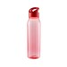 Trinkflasche Active Wave, 650 ml , RENEW, transparent-rot/standard-rot