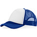 Trucker Kappe mit 5 Segmenten, royalblau,weiss