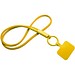Tubyard Lanyard mit Telefonhalterung und Band aus recyceltem Kunststoff, sonnenorange