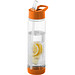 Tutti frutti Tritan Trinkflasche mit Fruchtsieb, 740 ml, transparent weiß,orange