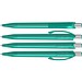 uma® BEAT transparent Druckkugelschreiber, petrol