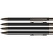 uma® STRAIGHT Druckkugelschreiber, schwarz