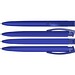 uma® TRINITY K transparent RECY Druckkugelschreiber, dunkelblau