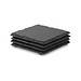 Untersetzer-Set SLATE4, Schwarz