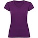 Victoria T-Shirt mit V-Ausschnitt für Damen, lila, 3XL