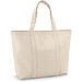 VILLE. Tragetasche aus 100% Canvas-Baumwolle mit einer Innentasche (280 g/m²), Naturhell