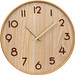 Wanduhr aus Holz, beige