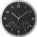 Wanduhr mit Hygro - und Thermometer, schwarz