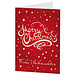 Grußkarte Weihnachten, Motiv Merry Christmas, Danke an Partner