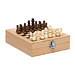 Weinset BAMBOO CHESS mit Schachspiel,braun