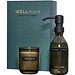 Wellmark Discovery 250 ml Handseifenspender und 150 g Duftkerze im Set, schwarz