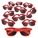 Werbe-Sparset Sonnenbrille Sunshine, 60-tlg., inkl. Druck, Rot