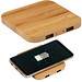 Wireless Charger aus Bambus mit 2 USB-Hubs, hellbraun