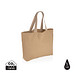 XD COLLECTION Impact Aware™ 240g/m² große Tasche aus rCanvas, ungefärbt, braun