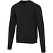 Yukon Sportpullover mit Rundhalsausschnitt und Interlock Strick Unisex, schwarz, XS