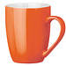 Tasse Gloria, 370 ml, orange/weiß