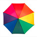 Stockschirm mit automatischer Öffnung, regenbogenfarben