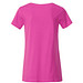 JAMES & NICHOLSON Damen T-Shirt Basic aus Bio-Baumwolle, pink, M