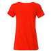 JAMES & NICHOLSON Damen T-Shirt Basic aus Bio-Baumwolle, rot, M