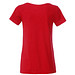JAMES & NICHOLSON Damen T-Shirt Basic aus Bio-Baumwolle, rot, M