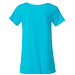 JAMES & NICHOLSON Damen T-Shirt Basic aus Bio-Baumwolle, türkis, L
