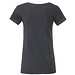 JAMES & NICHOLSON Damen T-Shirt Basic aus Bio-Baumwolle, dunkelgrau, L