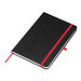 A5 Notizbuch mit farbiger Gravur , rot