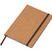 A5 Notizbuch mit Korkeinband und linierten Seiten